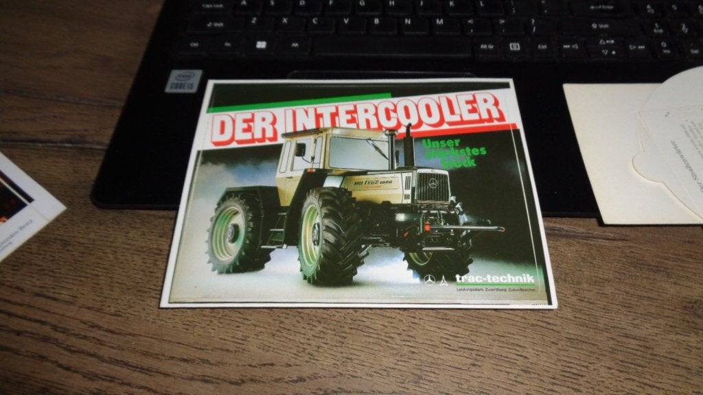 GROTE  STICKER    MB  TRAC 1800  INTERCOOLER     (NIEUW), Verzenden, Nieuw