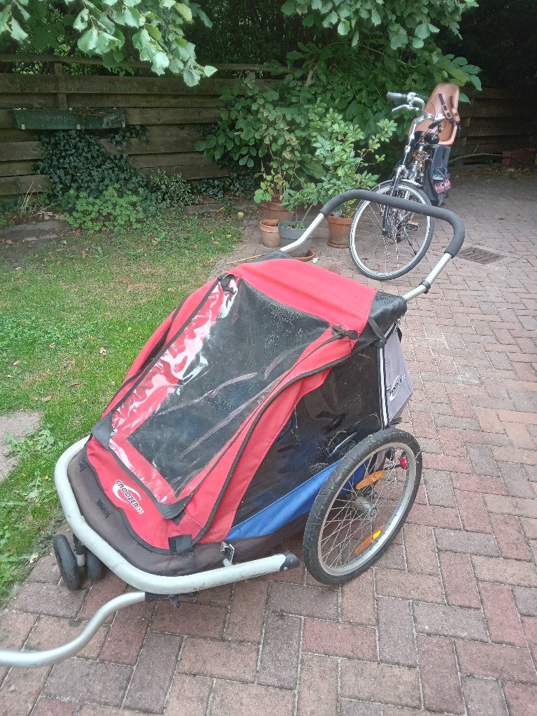 Croozer 535 fietskar voor 2 kinderen – 2 fietsbevestigingen, Fietsen en Brommers, Fietsaccessoires | Aanhangers en Karren, Ophalen