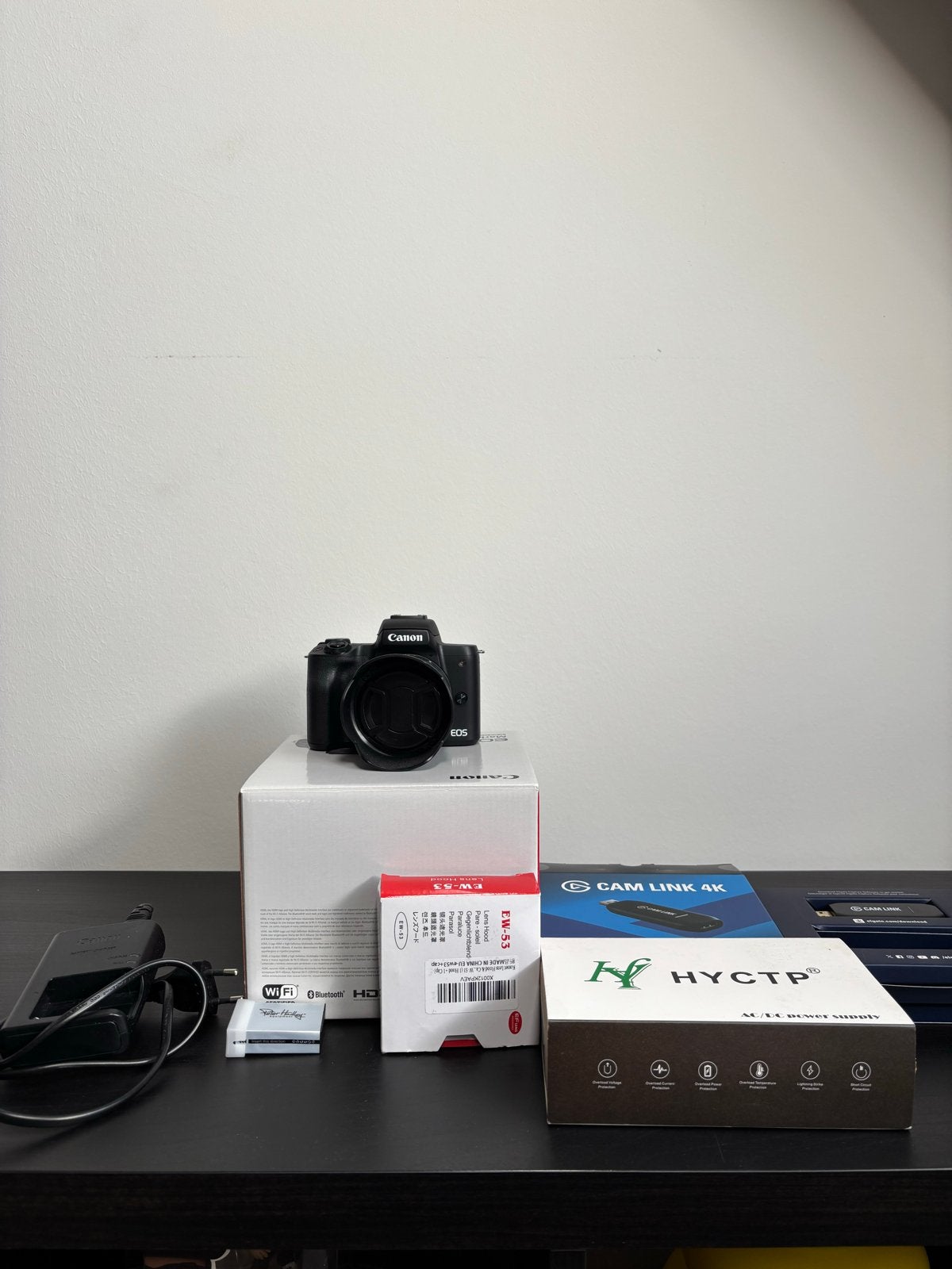 Canon EOS M50 Mark II Systeemcamera met accessoires, Audio, Tv en Foto, Canon, Beeldstabilisatie, Ophalen of Verzenden, Zo goed als nieuw