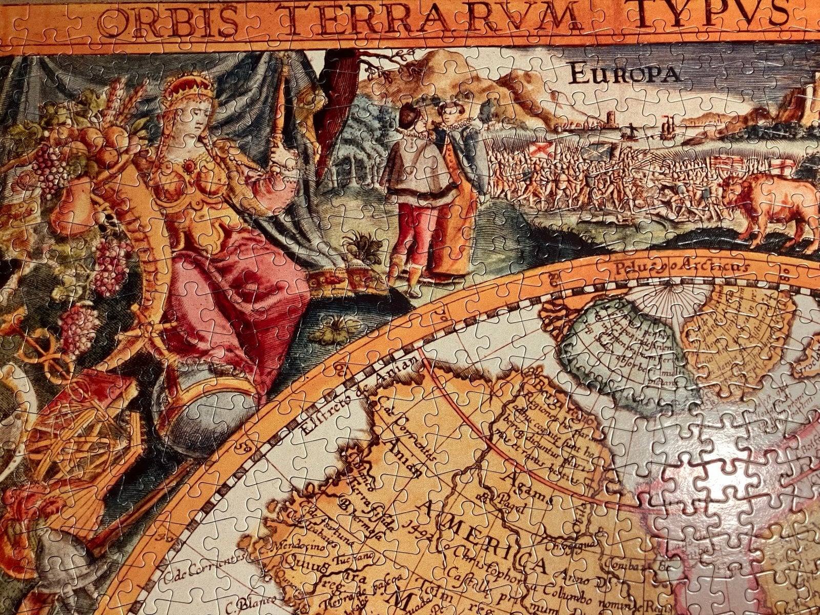Jumbo Legpuzzel 3000 stukjes - Wereldkaart (mist 2), Ophalen of Verzenden, Meer dan 1500 stukjes, Gebruikt, Legpuzzel