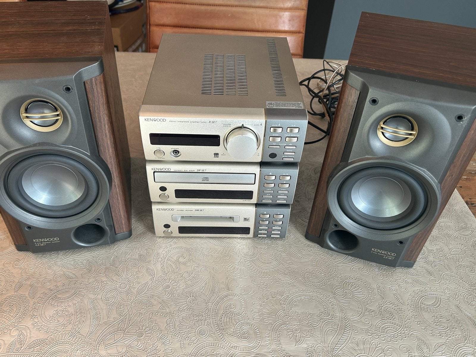 Kenwood R-SE7 Hifi Set met Speakers en Minidisc, Audio, Tv en Foto, Ophalen of Verzenden, Gebruikt, Cd-speler, Losse componenten