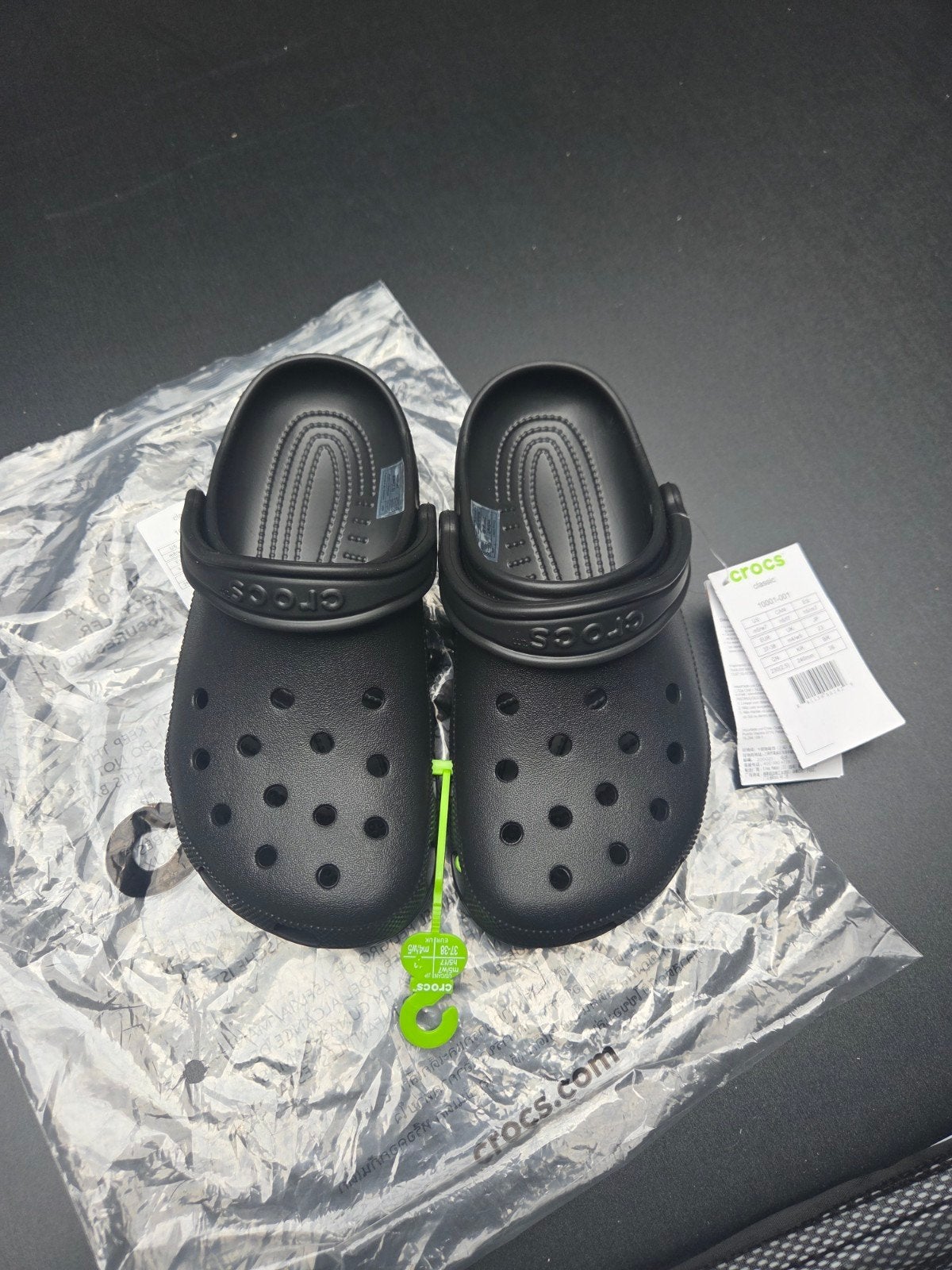 Crocs Classic Black 37-38, Verzenden, Nieuw, Crocs, Instappers