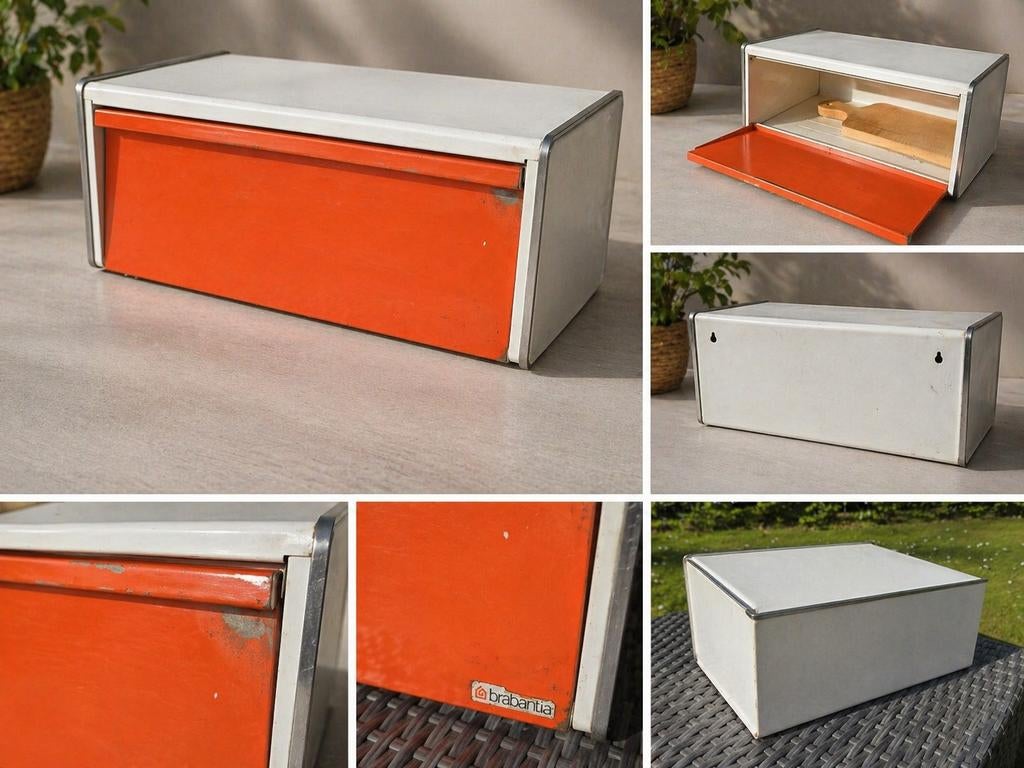 Brabantia brooddtrommel, Huis en Inrichting, Keuken | Keukenbenodigdheden, Gebruikt, Ophalen of Verzenden, Metaal, Broodtrommel
