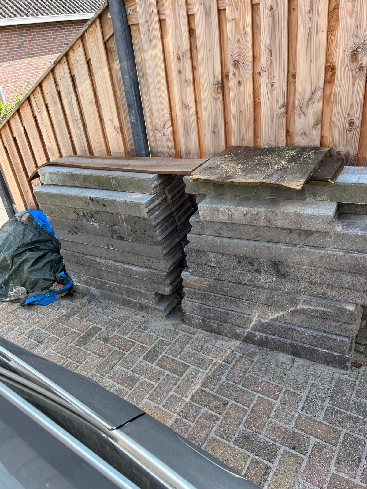 Stoepranden, Tuin en Terras, Tegels en Klinkers, Ophalen, Zo goed als nieuw, Beton