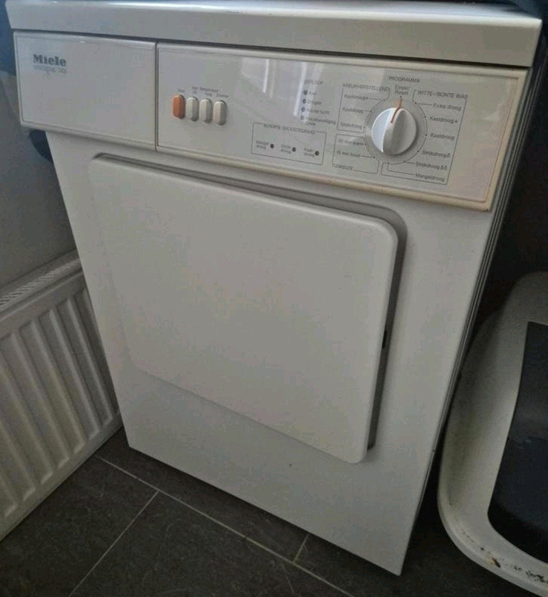 Miele Novotronic T456 wasdroger. Luchtafvoer za, Witgoed en Apparatuur, Ophalen, 6 tot 8 kg, Gebruikt, Luchtafvoer