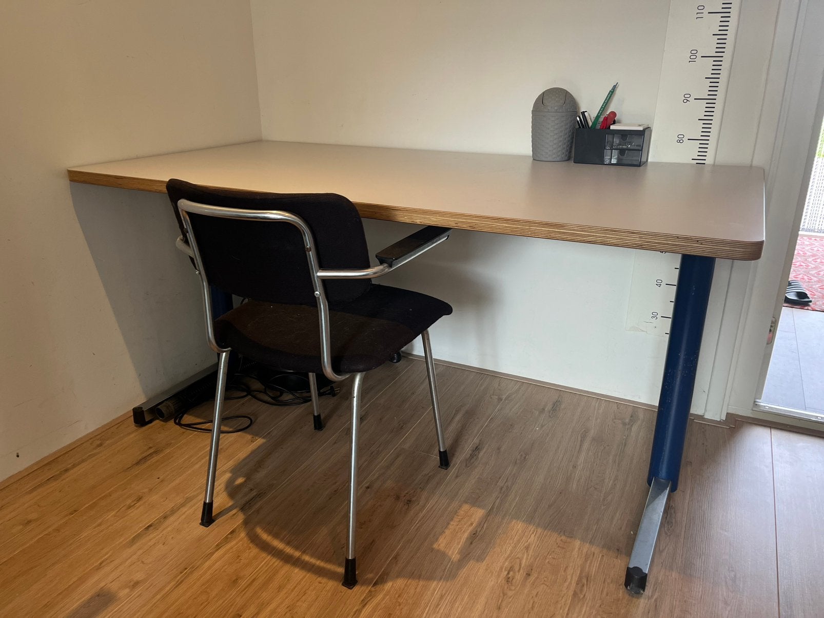 Stevig Gispen bureau – 160 x 80 cm – in hoogte verstelbaar, Huis en Inrichting, Bureaus, Ophalen, In hoogte verstelbaar, Zo goed als nieuw