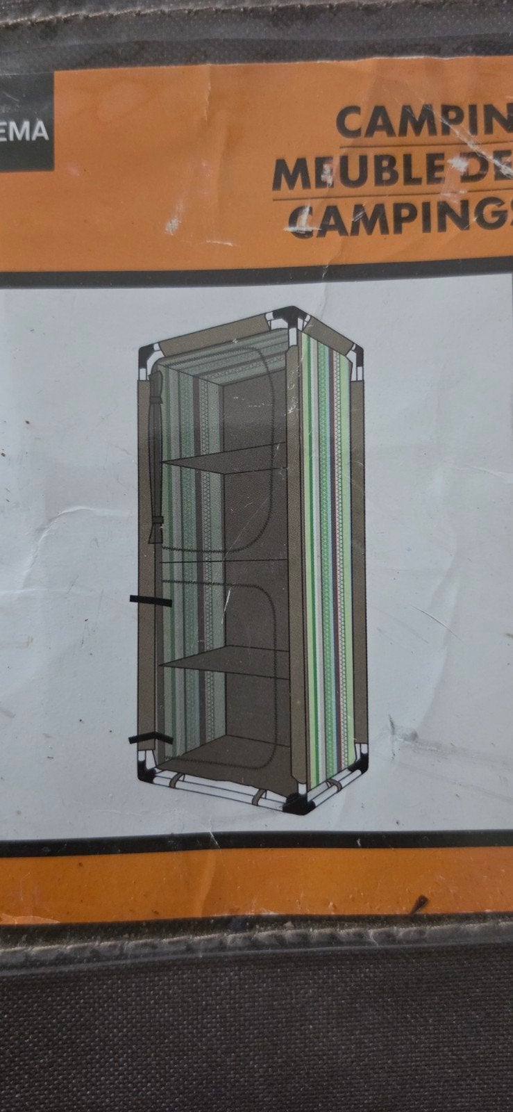Vintage lichtgewicht campingkast met aluminium frame, Caravans en Kamperen, Ophalen, Zo goed als nieuw