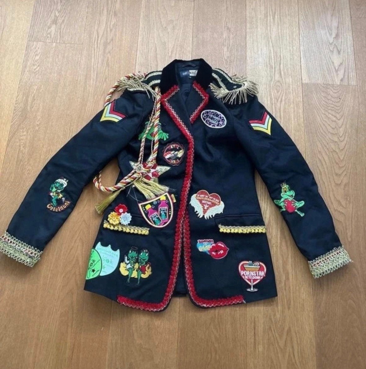 Oeteldonk carnaval jasje maat s/m, Ophalen of Verzenden, Zo goed als nieuw, Maat 38/40 (M), Carnaval