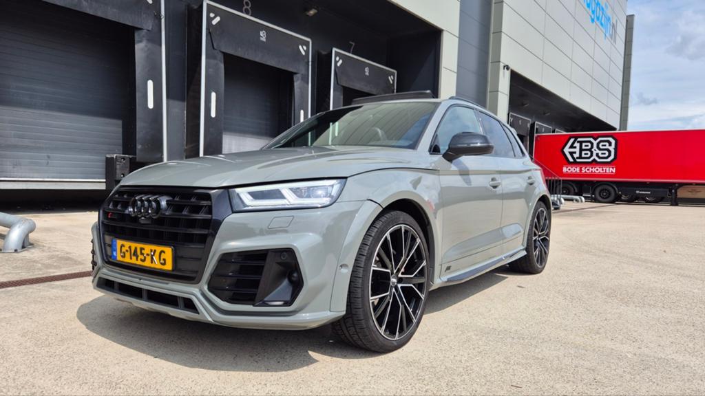 Audi  SQ5 ABT 3.0 Tfsi Quattro 415pk Tiptronic 2018 Grijs, Auto's, Automaat, Zwart, 2995 cc, Q5