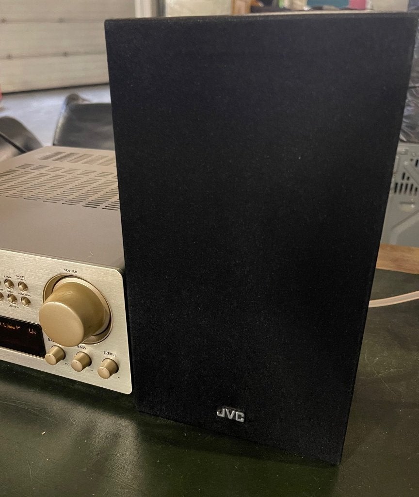 set JVC luidsprekers 2x30W, Gebruikt, JVC, Ophalen of Verzenden, Minder dan 60 watt
