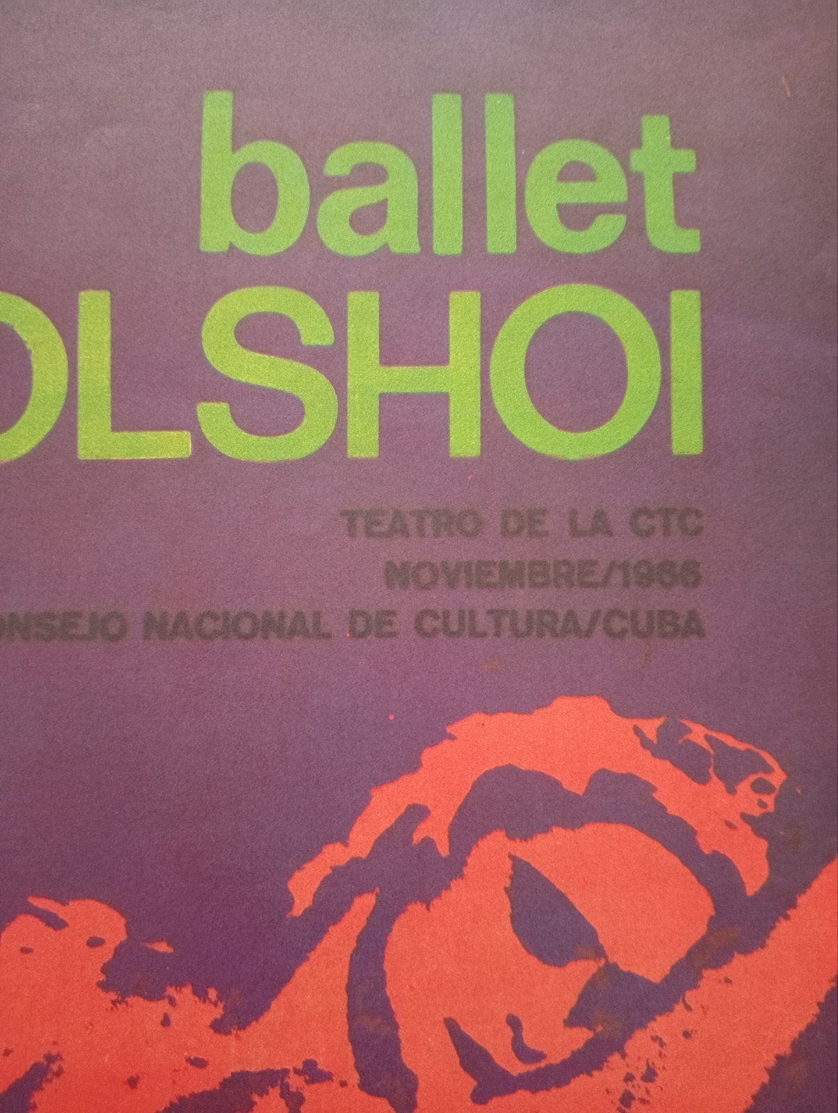 Bolshoi Ballet affiche uit 1970, Ophalen of Verzenden