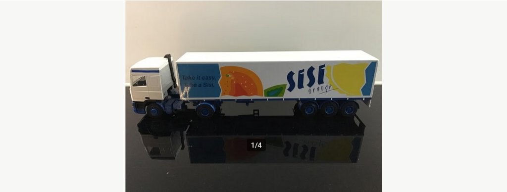 1:50 Lion Toys DAF 95 400 met SISI Orange Oplegger., Ophalen, Nieuw, Bus of Vrachtwagen, Lion Toys