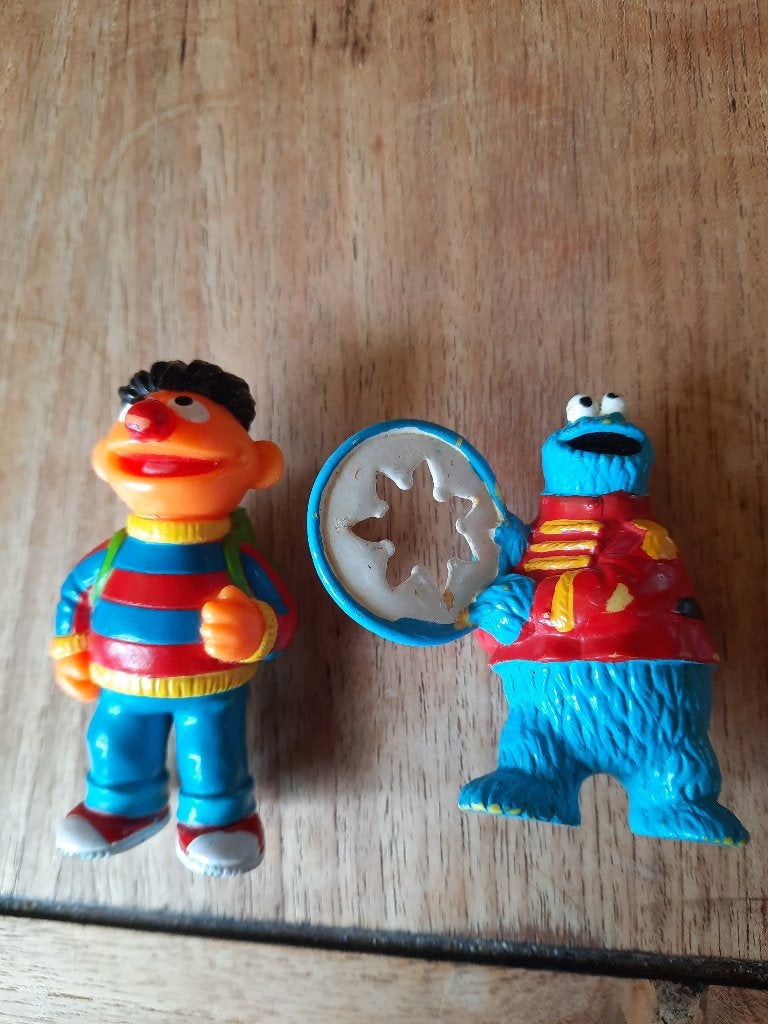 Vintage Sesamstraat Ernie en koekiemonster, Verzamelen, Ophalen of Verzenden