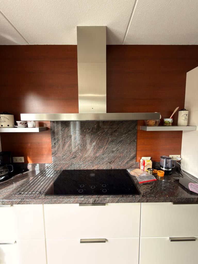 Moderne RVS Wandschouwkap - Zo goed als nieuw, Witgoed en Apparatuur, Afzuigkappen, Ophalen, Wandschouwkap, Zo goed als nieuw
