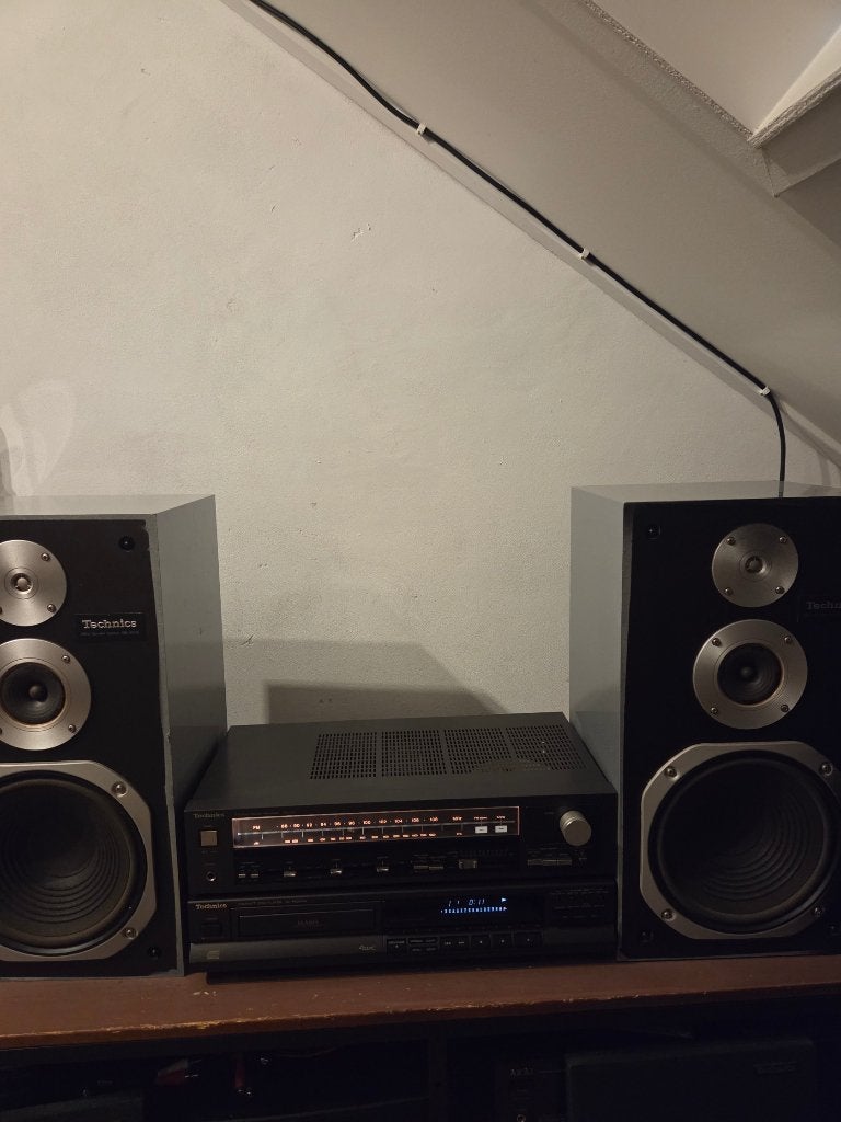 Technics Stereo set compleet met speakers, Tuner of Radio, Losse componenten, Zo goed als nieuw, Ophalen