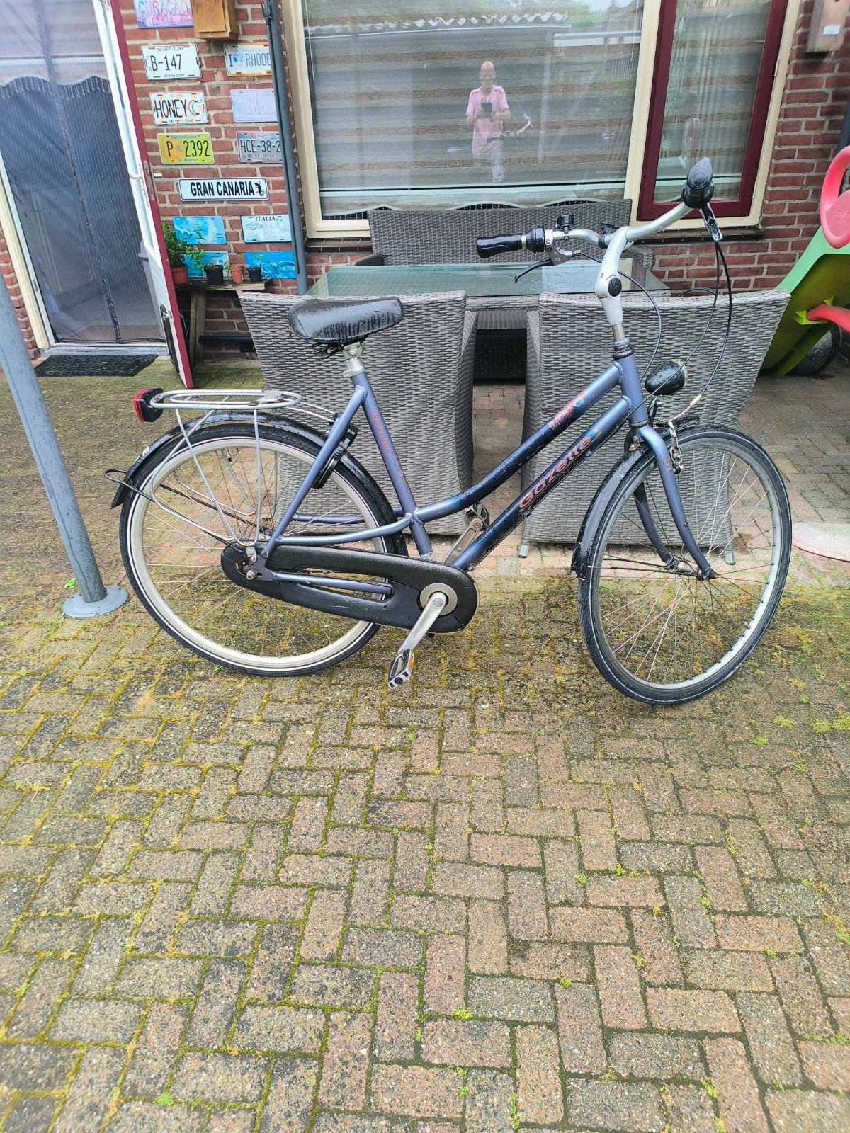 Leuke goede gazelle orange damesfiets, Fietsen en Brommers, Fietsen | Dames | Damesfietsen, Ophalen, Gebruikt, Gazelle