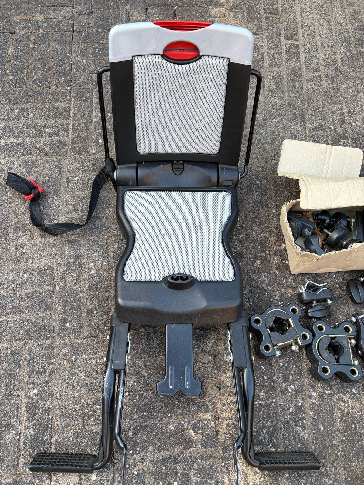 Bobike Achterzitje met Voetsteuntjes, Achterzitje, Ophalen, 15 t/m 25 kg, Gebruikt