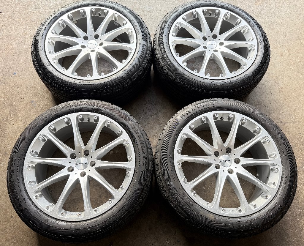 5x120 21 inch Hartge Range Rover Sport Velgen +Banden + TPMS, Ophalen, Gebruikt, 275 mm, Banden en Velgen