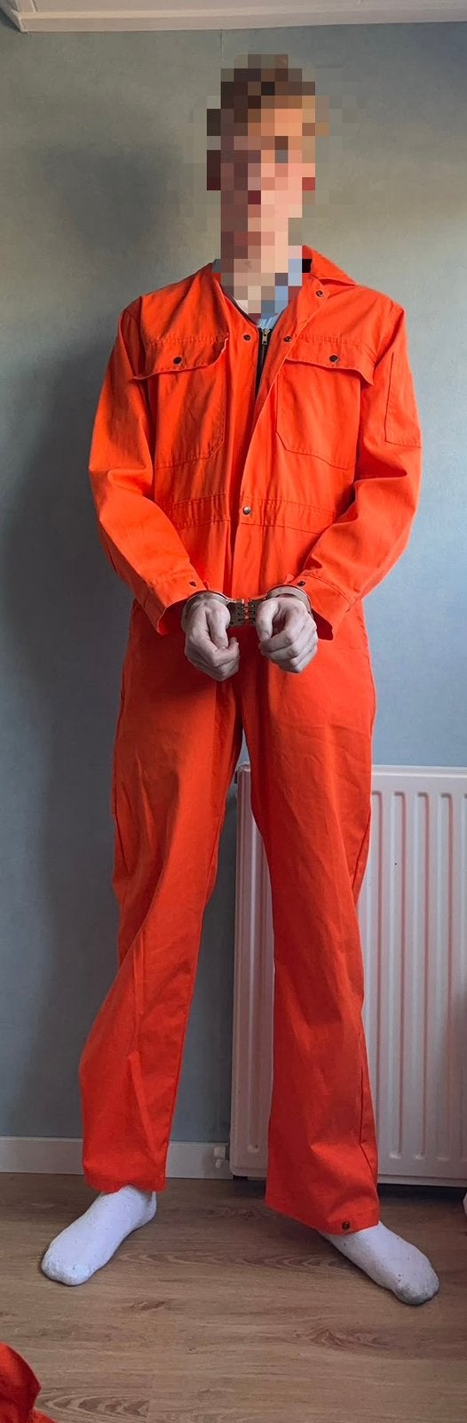 Boevenpak / Prison jumpsuit - Maat L (52), Kleding | Heren, Ophalen of Verzenden, Zo goed als nieuw, Maat 52/54 (L), Oranje