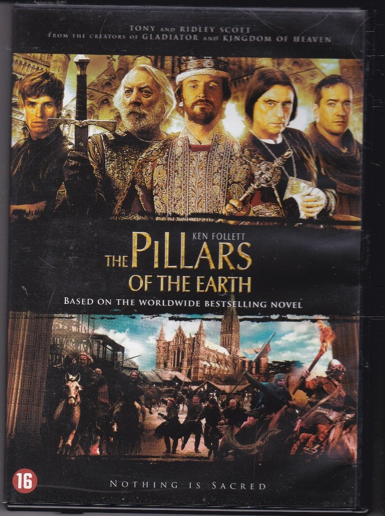 The pillars of the earth ֎ Ian McShane, Donald Sutherland, Gebruikt, Vanaf 16 jaar, Drama, Ophalen of Verzenden