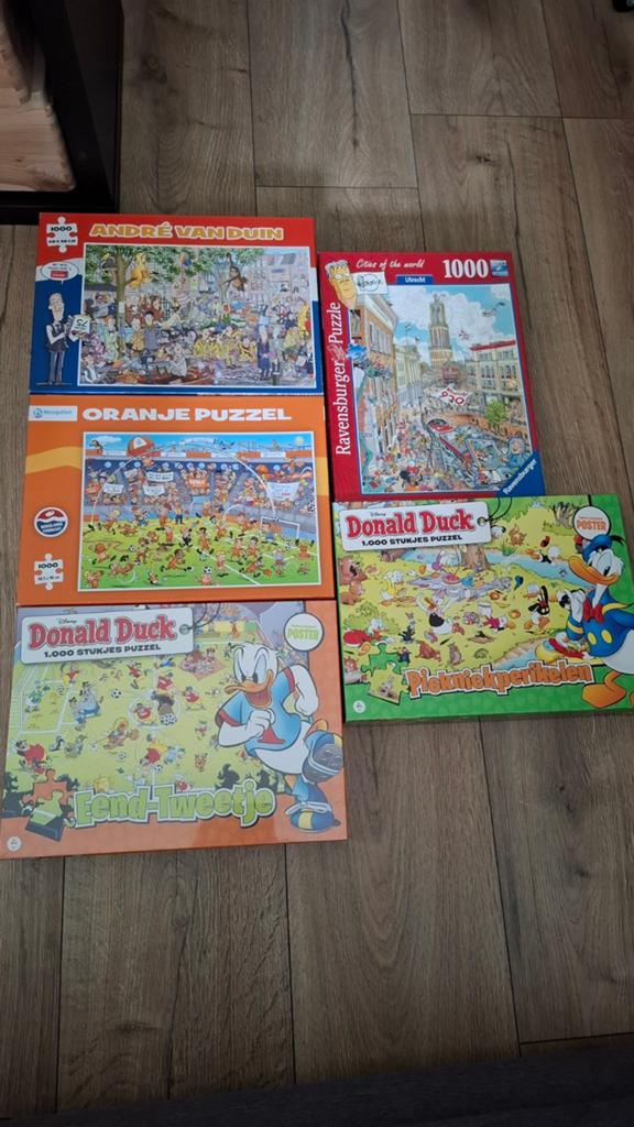 Diverse puzzels, Ophalen of Verzenden, 500 t/m 1500 stukjes, Gebruikt, Legpuzzel