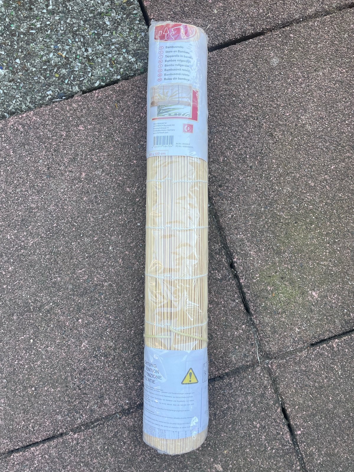 Nieuw 3 Bamboe Rolgordijnen 60x180 cm, Overige merken, Beige, Nieuw, Ophalen of Verzenden