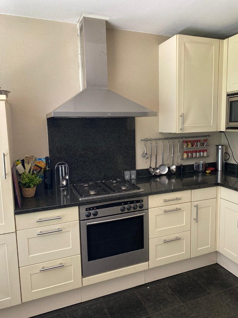 Siematic keuken crème | granieten werkblad | L-vorm, Ophalen, Gebruikt, Hoekkeuken, Graniet of Steen