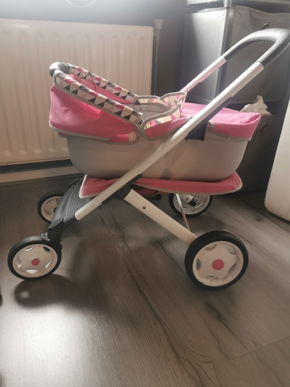 Quinny poppenwagen roze - 2-in-1, Ophalen, Gebruikt, Quinny, Zonnekap