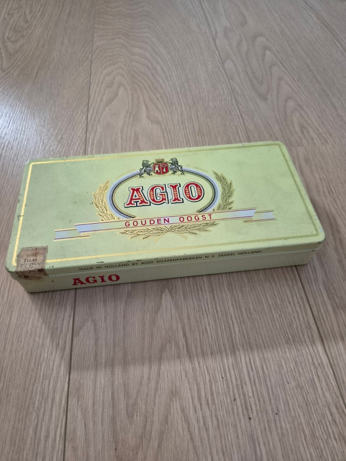 Vintage sigarenblik Agio, Verzamelen, Ophalen of Verzenden, Gebruikt, Overige, Overige merken