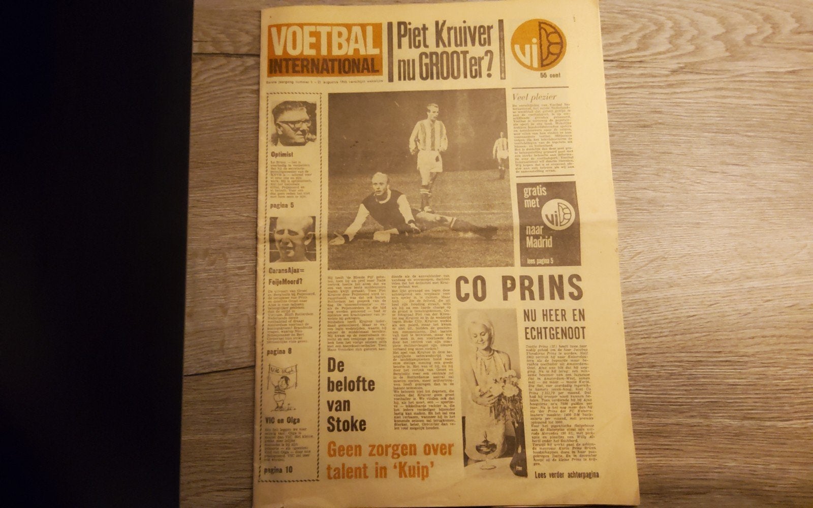 Voetbal International - 21 augustus 1965 - Piet Kruiver, Ophalen, Gelezen, Sport en Vrije tijd