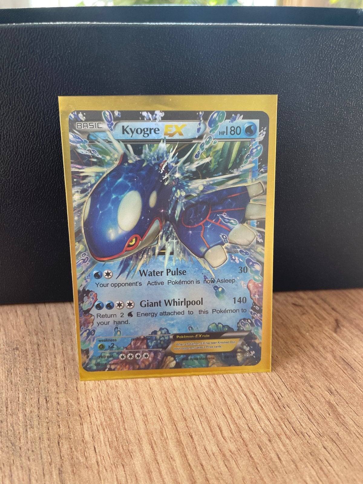 Kyogre EX Pokémon Kaart - Full Art Foil, Ophalen of Verzenden, Zo goed als nieuw, Losse kaart, Foil