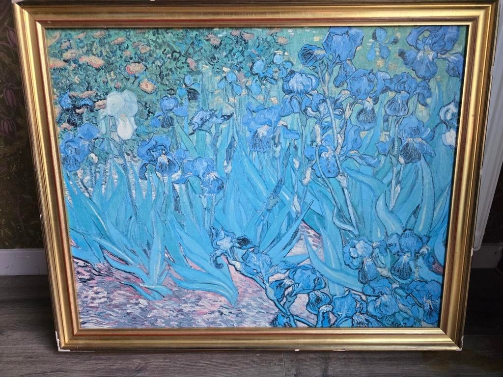 Schilderij Les Iris reproductie in lijst, Ophalen