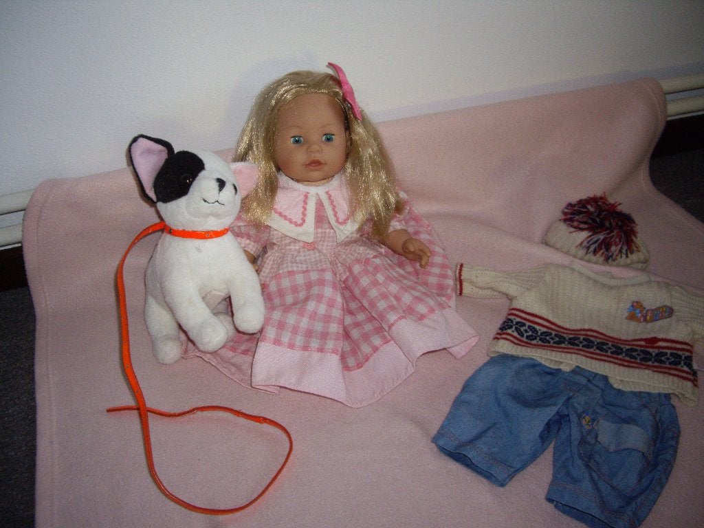 baby chou chou nieuwstaat  met acc, Ophalen of Verzenden, Zo goed als nieuw, Babypop