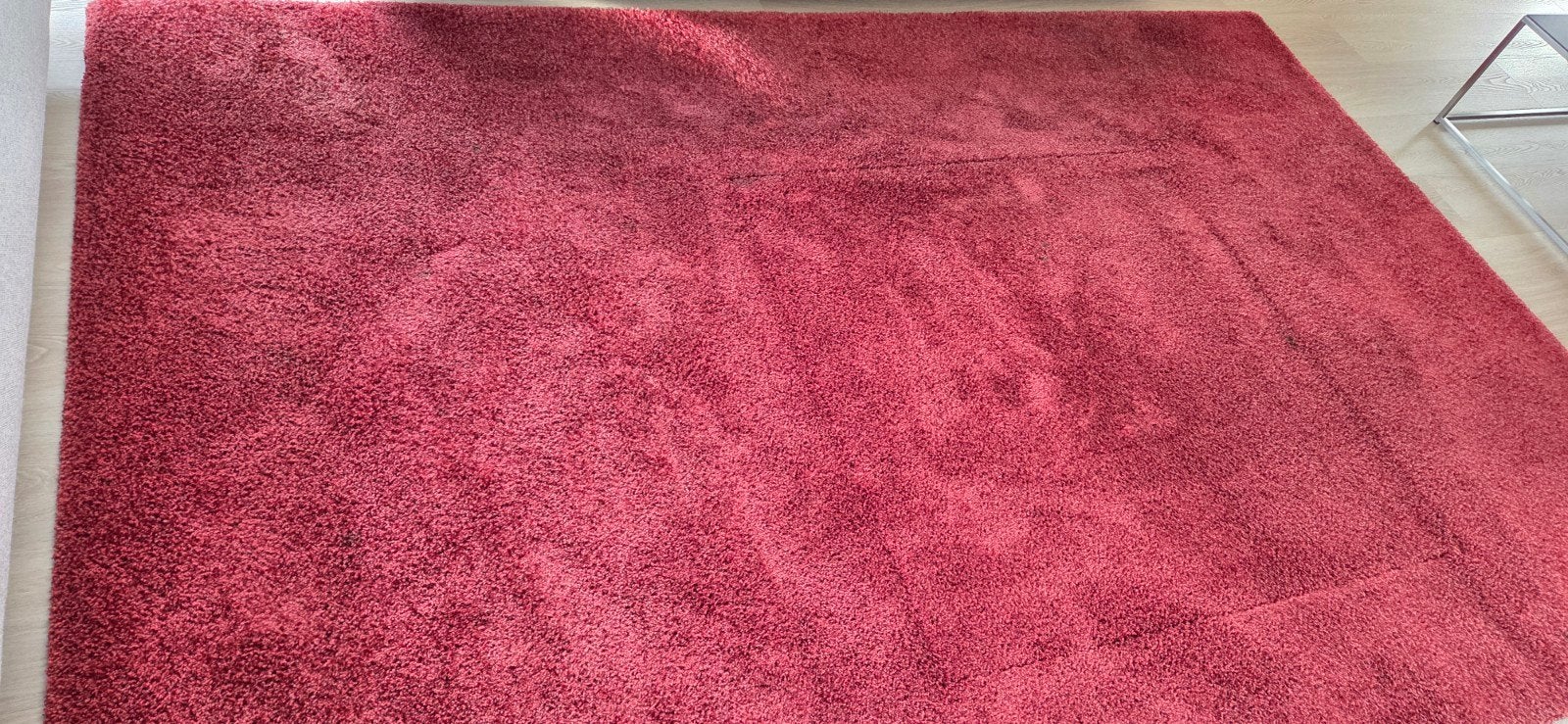 Wollen vloerkleed rood 200x300 cm, Ophalen, Gebruikt, 200 cm of meer, 200 cm of meer