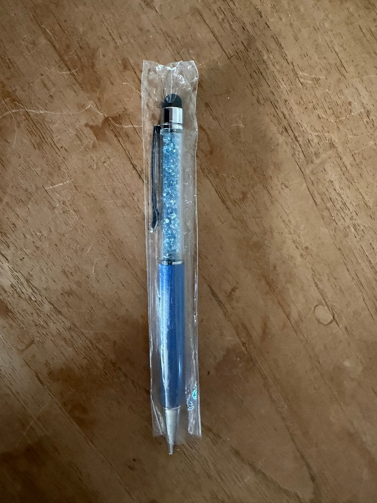 Zilvere pen gevuld met edelsteentjes, Ophalen of Verzenden, Nieuw