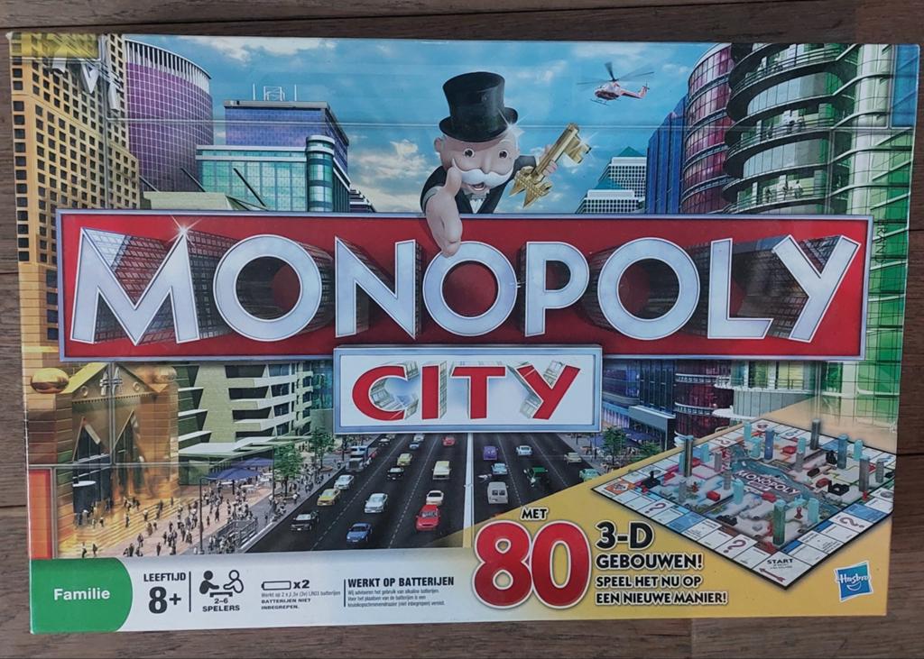 Monopoly City Bordspel - Bouw je eigen stad!, Drie of vier spelers, Ophalen of Verzenden, Zo goed als nieuw, Hasbro