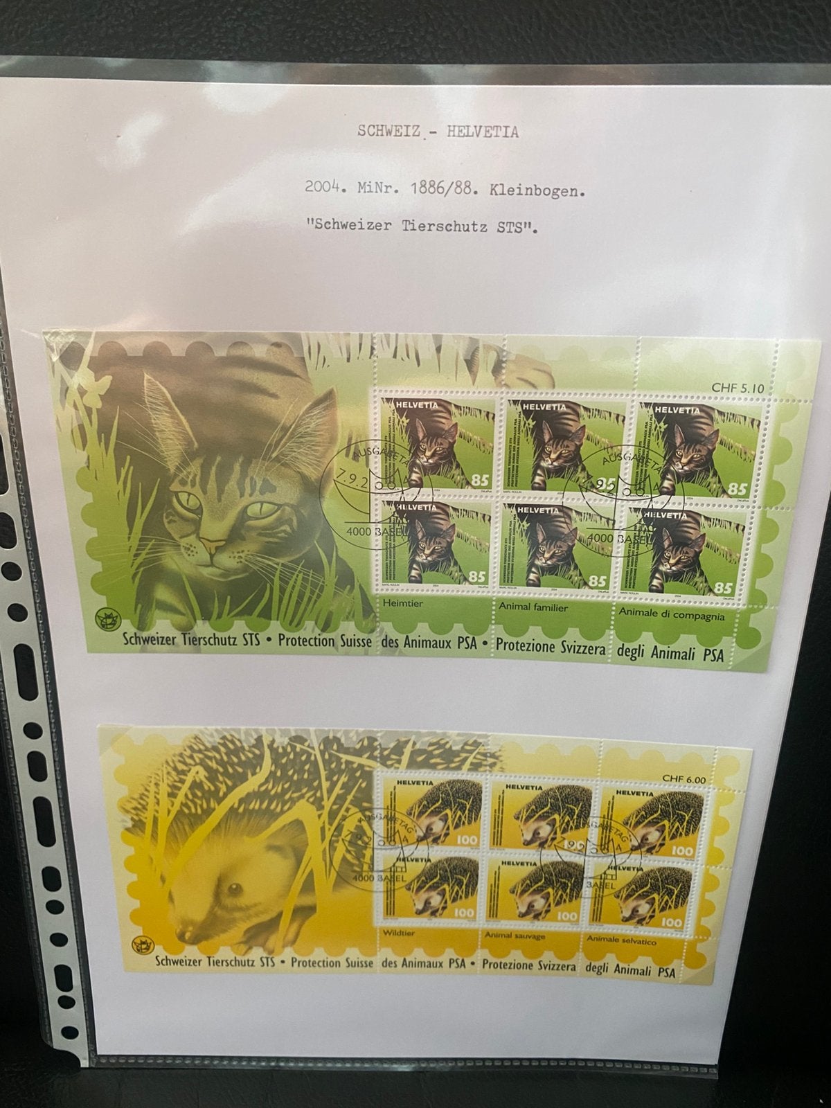 Postzegel velletjes Zwitserland, Ophalen of Verzenden