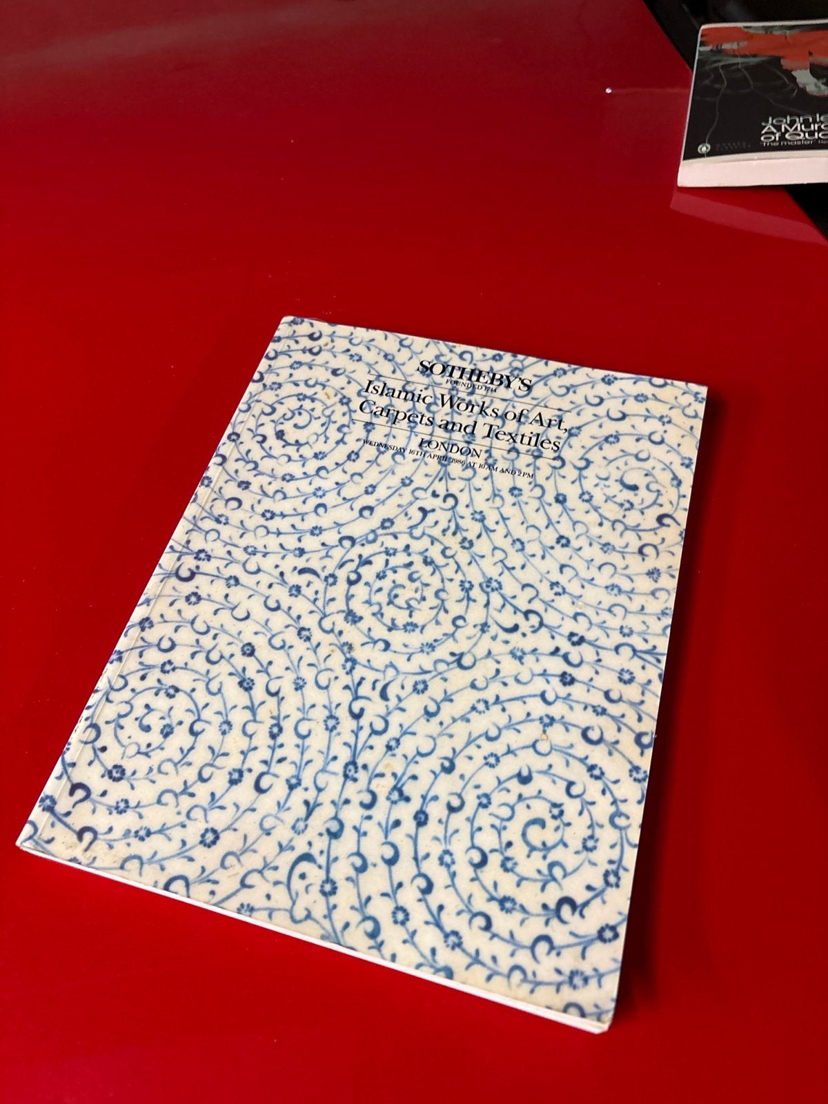 Sotheby's Catalogus Islamitische Kunst, Tapijten & Textiel, Boeken, Ophalen of Verzenden, Zo goed als nieuw, Catalogus