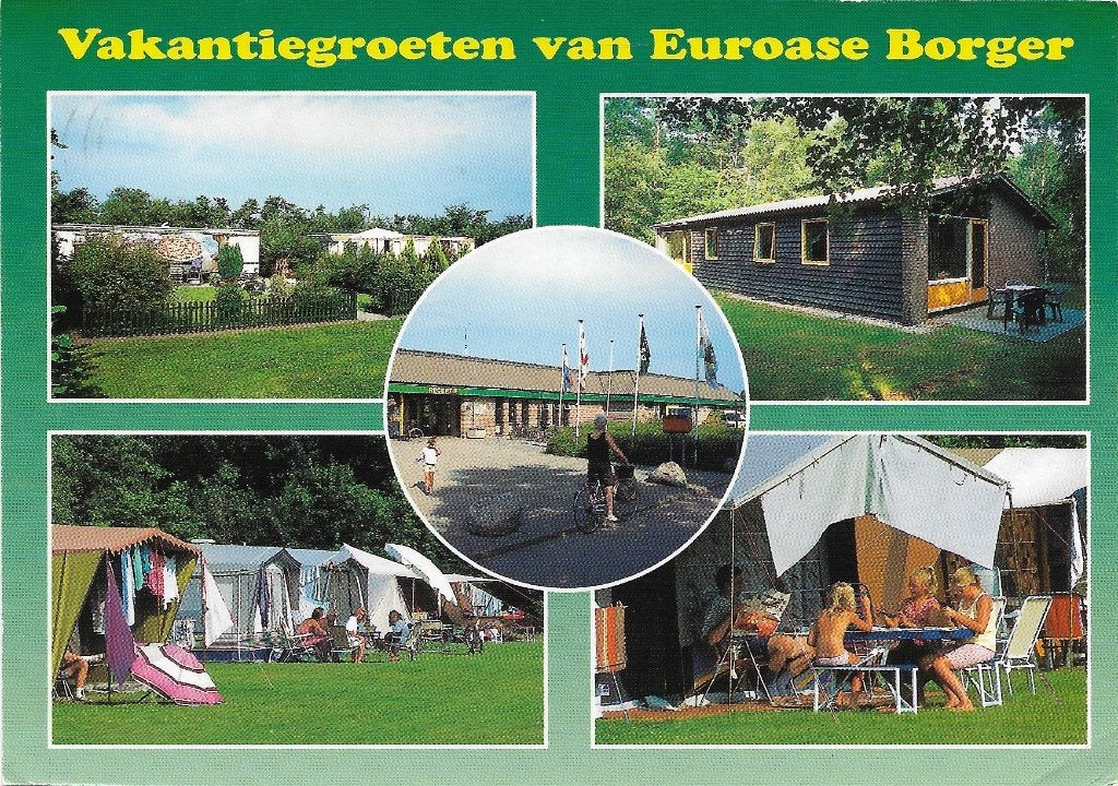 Ansichtkaart  	Borger	Euroase	5-luik, Verzenden, 1980 tot heden, Gelopen, Drenthe