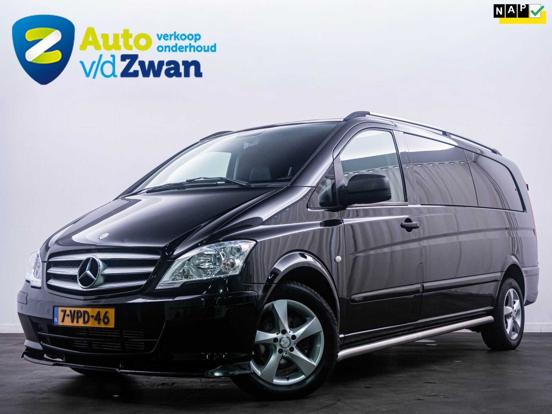 Mercedes-Benz Vito 113 CDI 343 DC Comfort Camera|PDC|Carplay, Auto's, Automaat, Euro 5, Gebruikt, Zwart