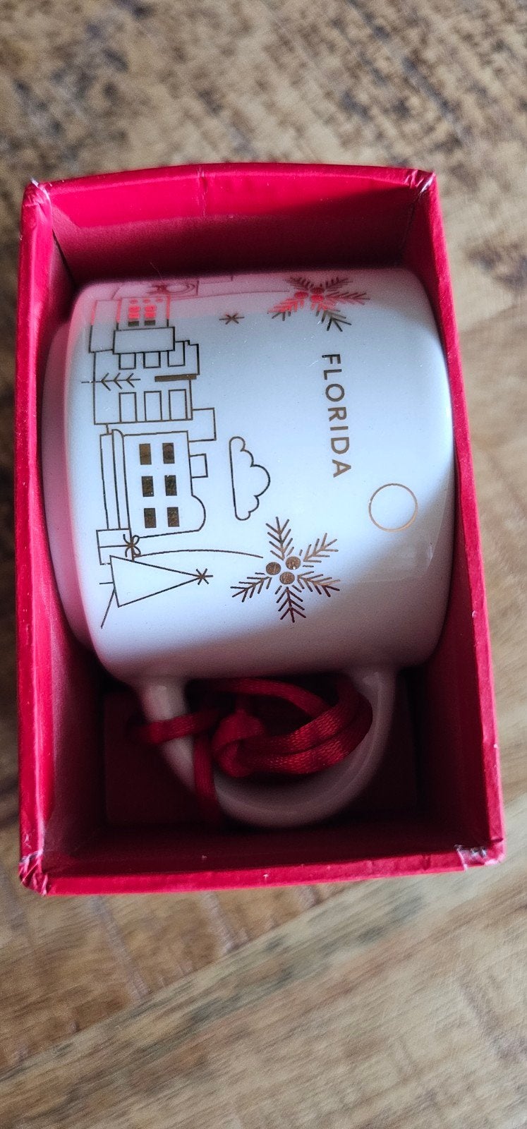 Starbucks "You Are Here" Florida Holiday Gold Edition Orname, Ophalen of Verzenden, Nieuw