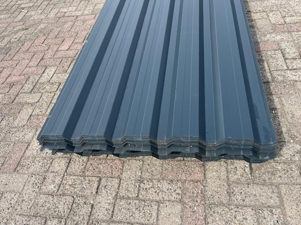 Wandplaten | Damwandplaten | Golfplaten | Dakplaten, Ophalen, Zwart, Nieuw, 15 m² of meer