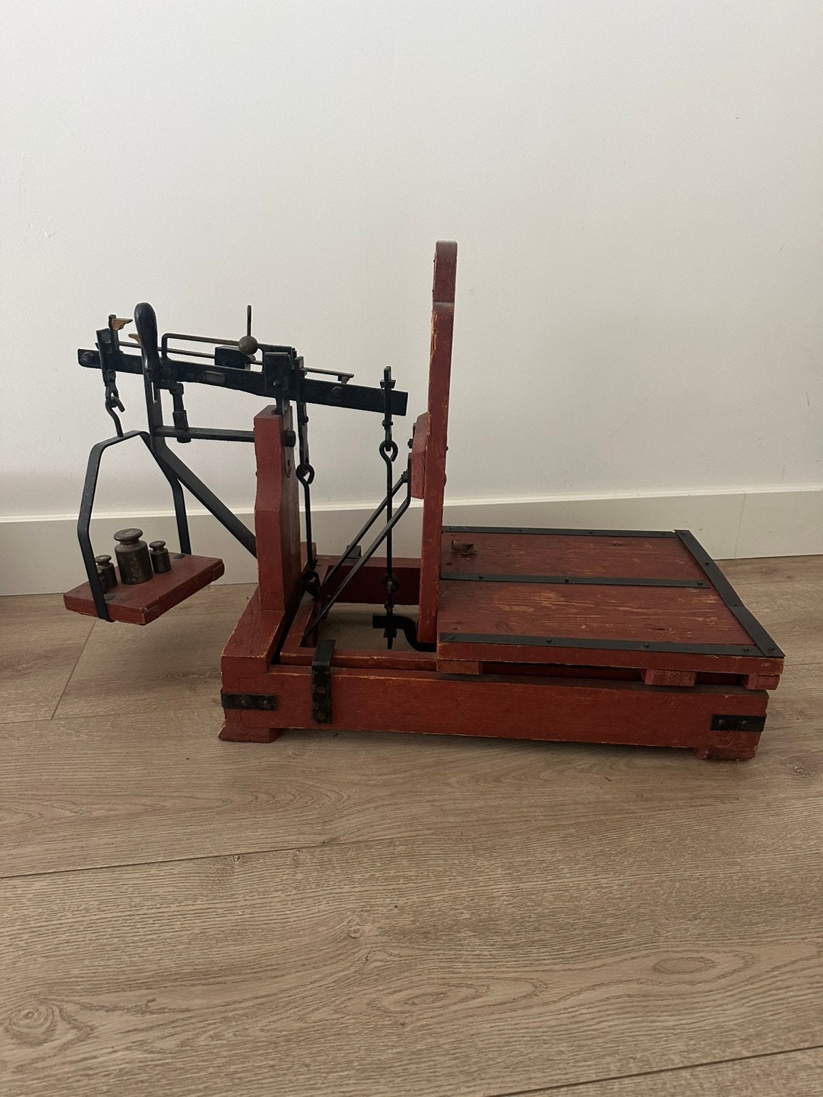 Antieke Weegschaal - 50 kg Weegvermogen - Jaren '30, Ophalen, Zo goed als nieuw, Vloerweegschaal, 50 tot 100 kg