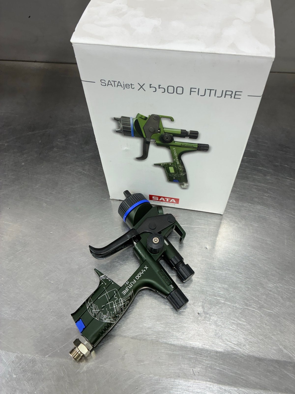 SATAjet X 5500 FUTURE spuitpistool, zo goed als nieuw, Ophalen, Zo goed als nieuw, Verfspuit of Verfpomp