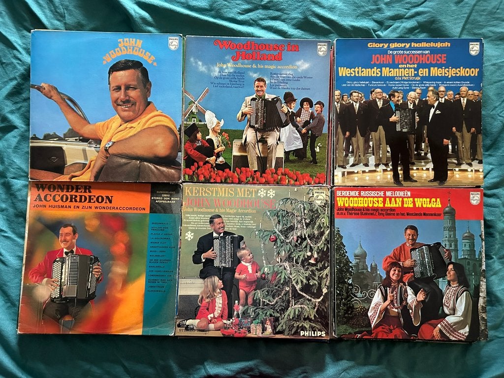30 LP's John Woodhouse (ook per stuk te koop), LP, Gebruikt, Pop, Ophalen of Verzenden