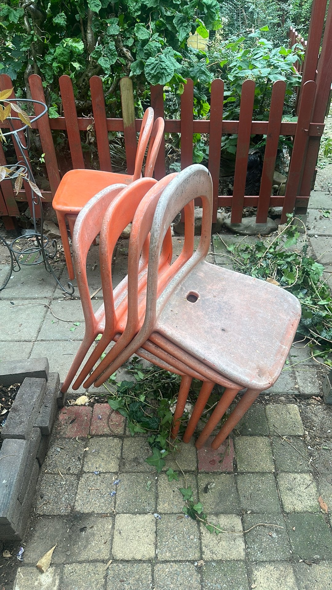 Tuinstoelen gratis, Ophalen, Zo goed als nieuw, Kunststof