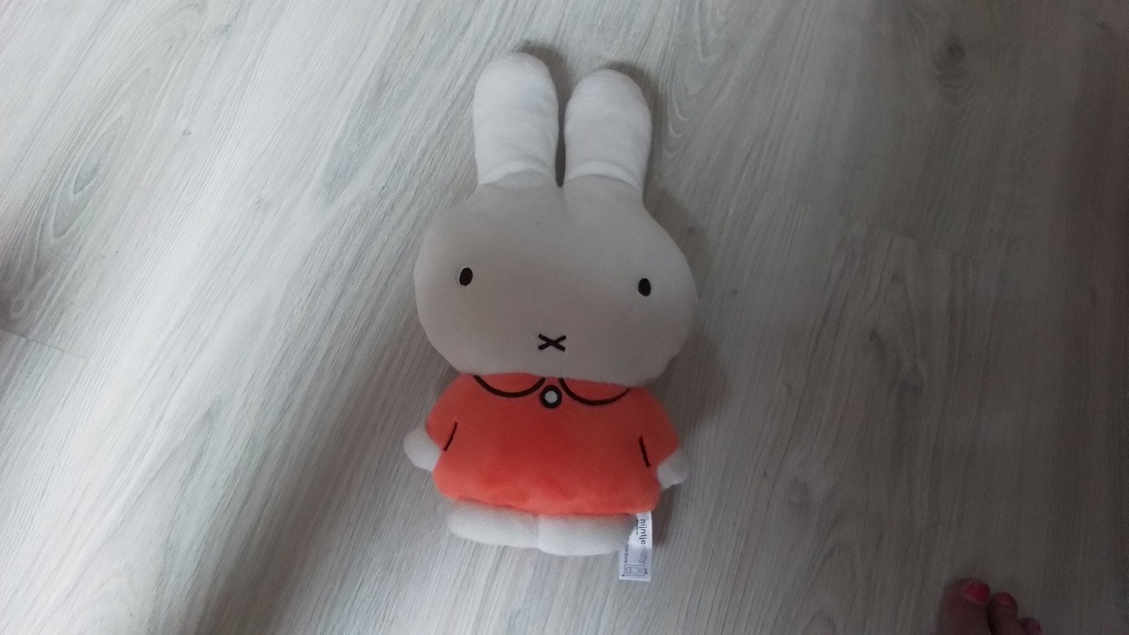 Nijntje knuffel met oranje jurkje, Overige merken, Konijn, Nijntje, Ophalen of Verzenden
