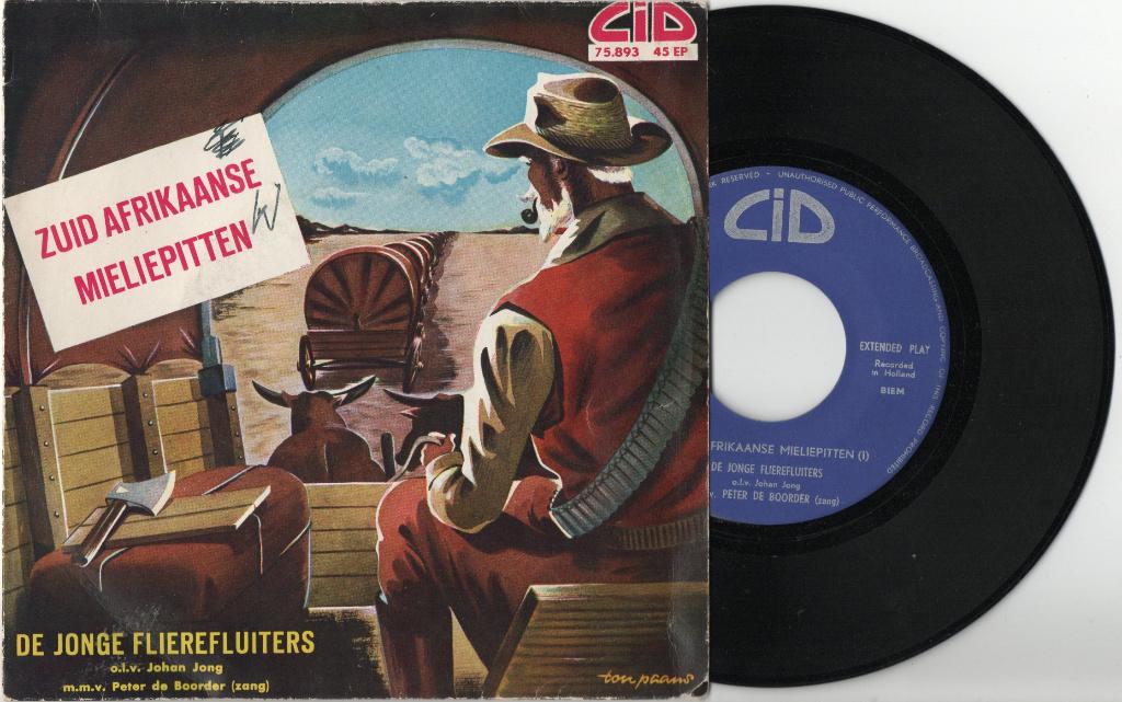 De Jonge Flierefluiters Johan Jong – Zuid Afrikaanse Mieliep, Ophalen of Verzenden, Gebruikt, 7 inch, Overige genres