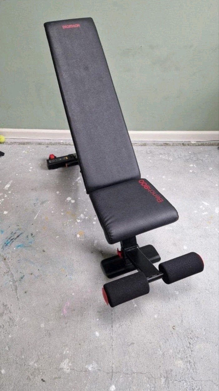 Zo goed als nieuwe Decathlon Bench 900 fitnessbank, Ophalen, Zo goed als nieuw, Benen, Fitnessbank