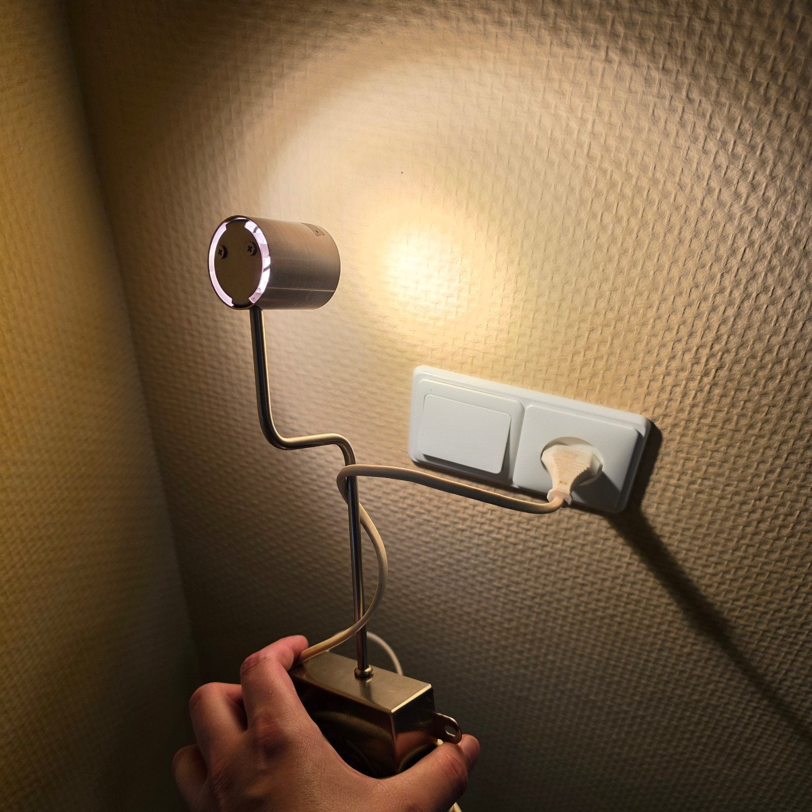 IKEA Grundtal Kastverlichting Opbouwspot RVS Spot, Ophalen of Verzenden, Accu